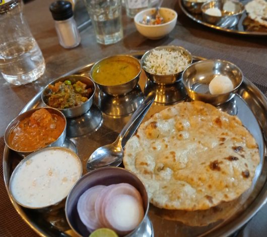 traditional pure veg thali
